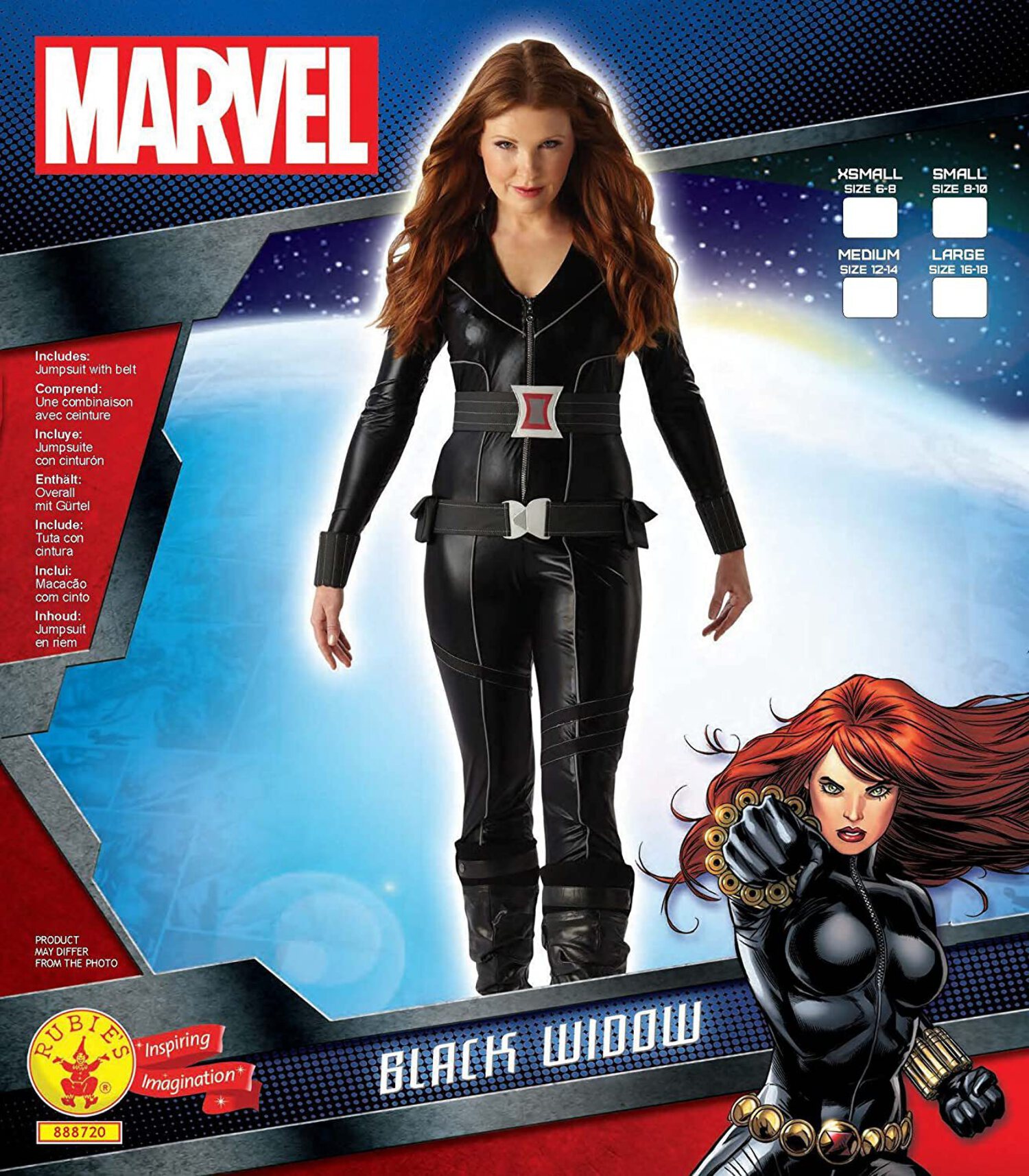 Black Widow Deluxe Ladies Marvel Avengers Costume