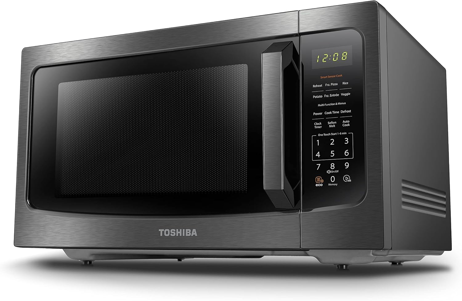 TOSHIBA Air Fryer Combo 8-in-1 Countertop Microwave Oven, Convection, Broil, Odor removal & ML-EM45P(BS) Countertop Microwave Oven with Smart Sensor and Position Memory Turntable