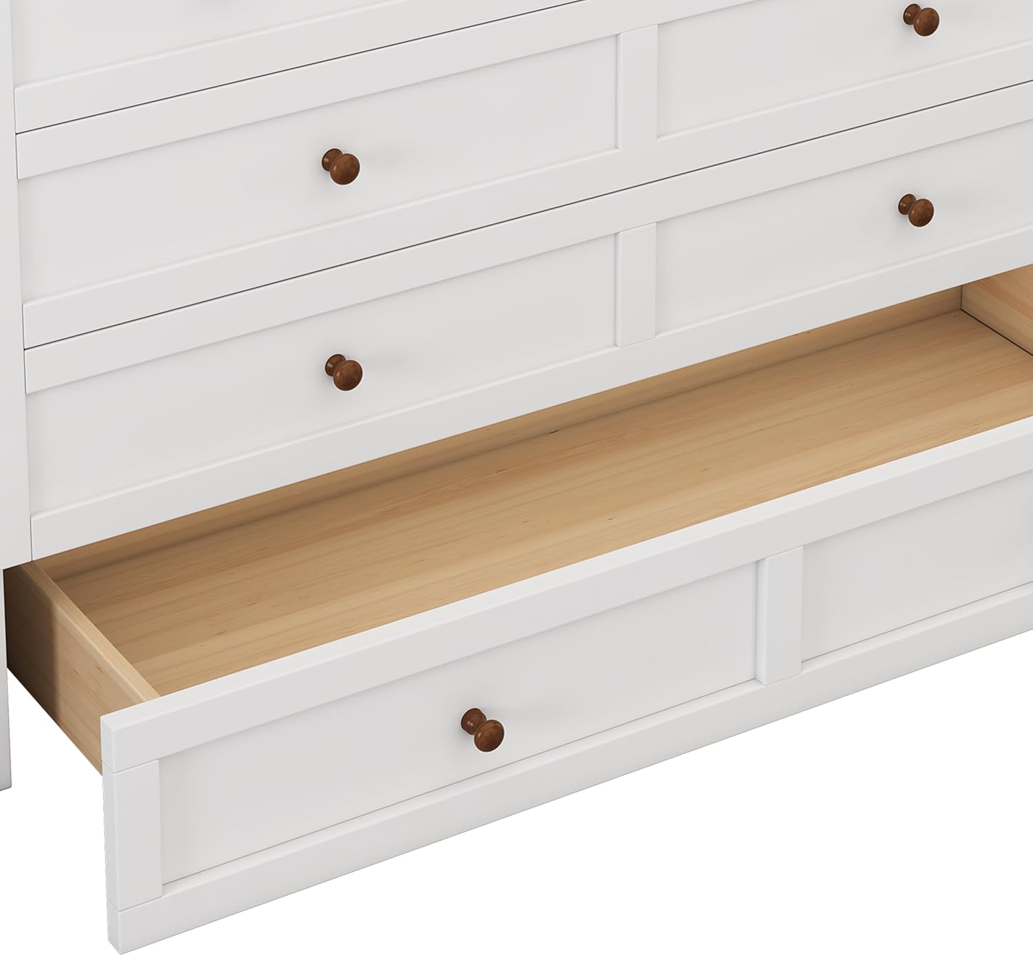 Queen Murphy Bed Queen Murphy Cabinet Bed with Storage Drawers, Murphy Bed with Charging Station, Wood Murphy Bed Cabinet Bed,Murphy Bed Chest Murphy Bed Frame Wall Bed for Guest Bedroom, White+Walnut