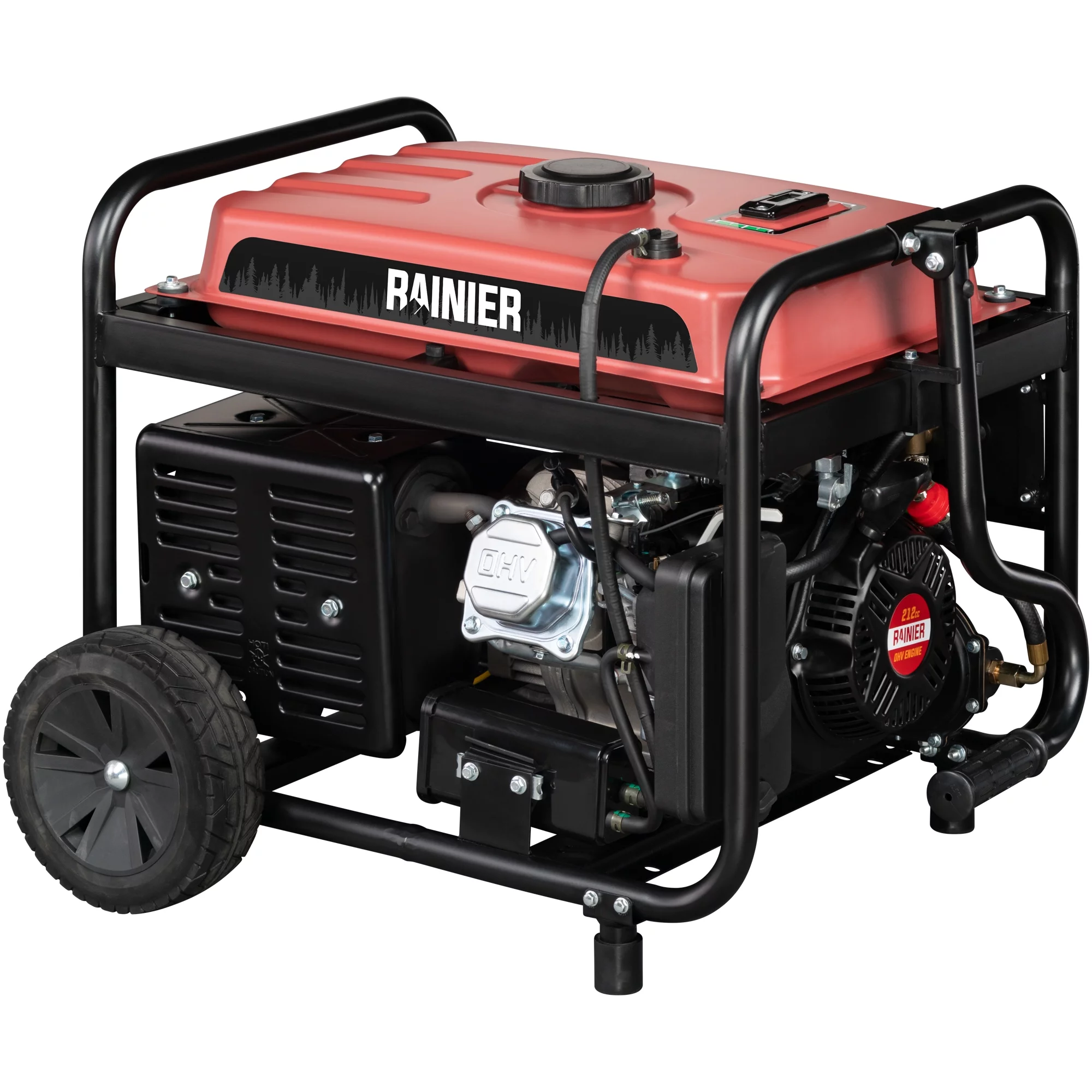 Rainier 4400 Peak Watt Dual Fuel Portable Generator, Gas or Propane with Electric Start and RV Ready Outlet