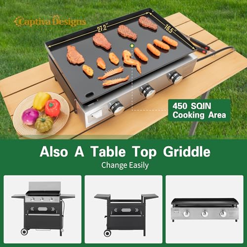 Captiva Designs Propane Gas BBQ Griddle Grill