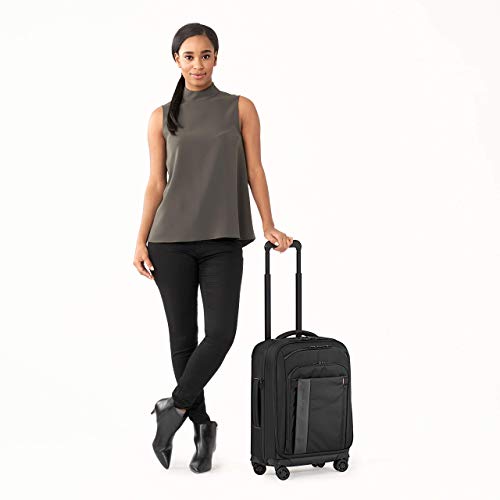 Briggs & Riley Domestic 22" Carry On Expandable Spinner - Luggage for Travel, Suitcases with Wheels, Softside Rolling Bag for Men & Women, Self-Repairing Zipper - ZDX Collection, Hunter