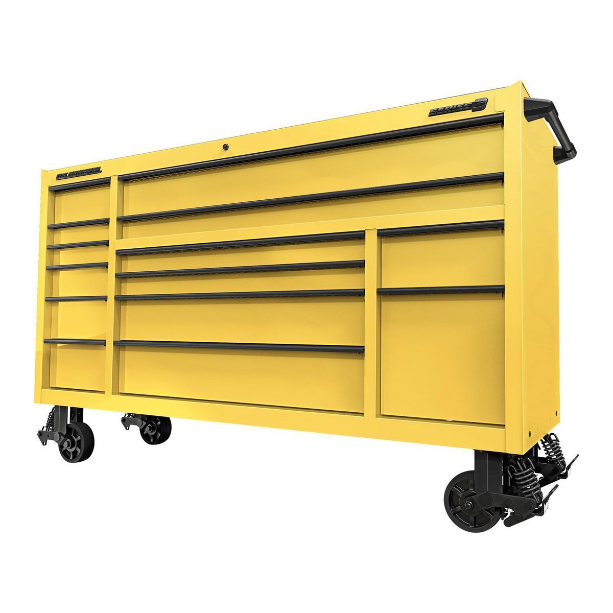 U.S. GENERAL 72 in. x 22 in. Triple-Bank Roll Cab, Series 3, Slate Gray