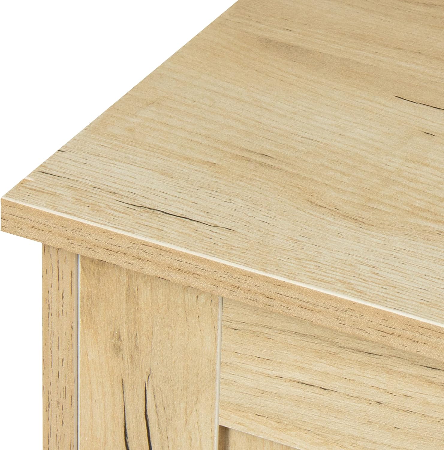 GIA Home Furniture Series Modern Wood Buffet Sideboard with 2 Doors and Drawers-Entryway Serving Storage Cabinet-Dining Room Console, 43.3 Inch, Oak Finish