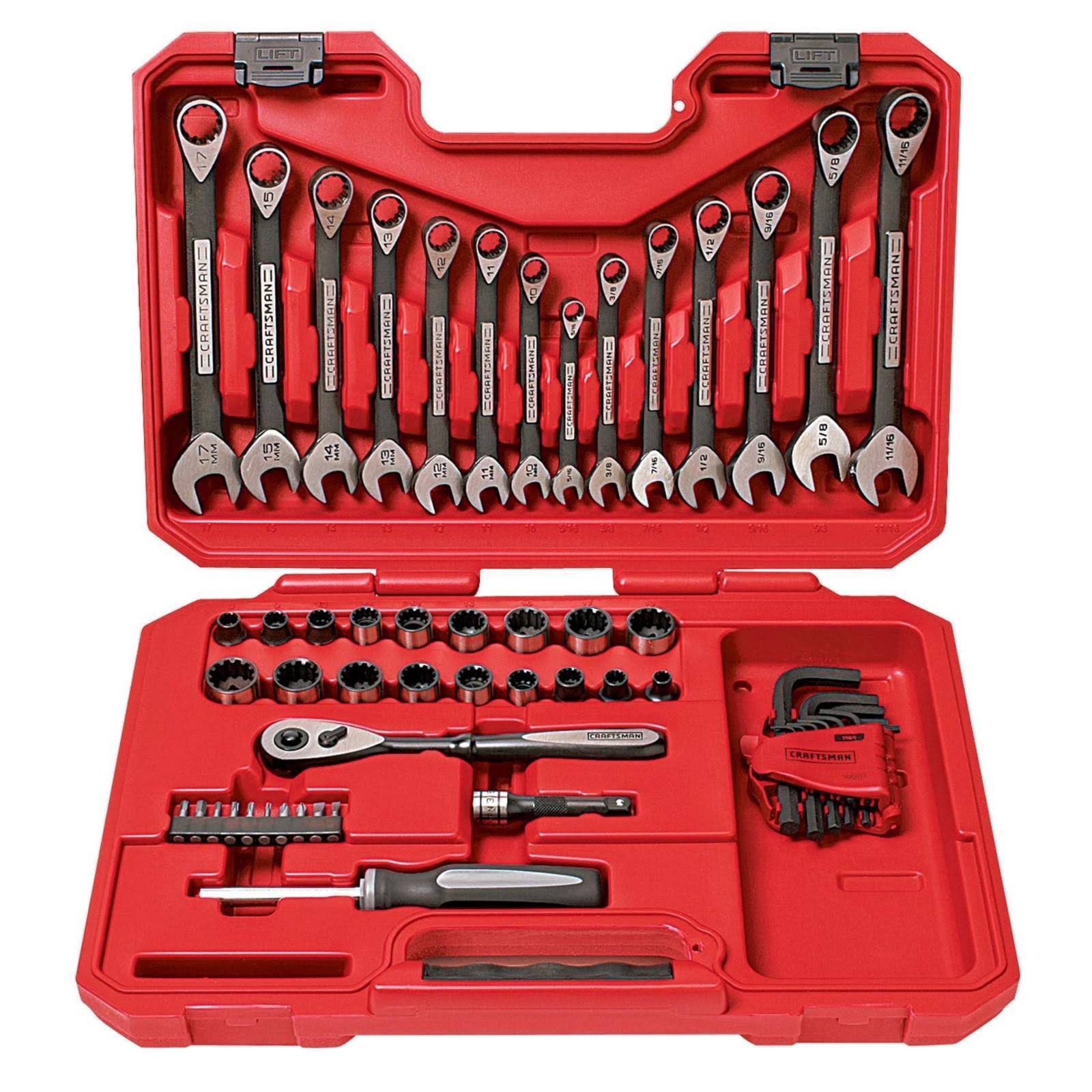 Craftsman 56-Piece Universal Mechanics Tool Set
