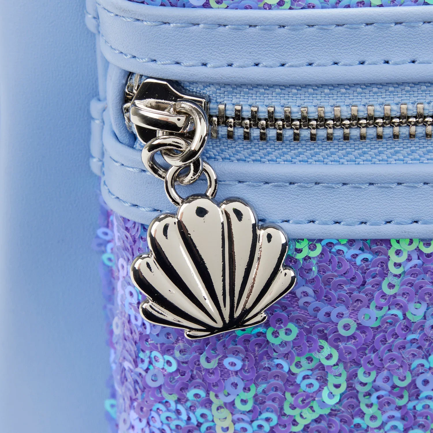 Loungefly Disney Little Mermaid Ariel Purple Lavender Pastel Sequins Mini Backpack