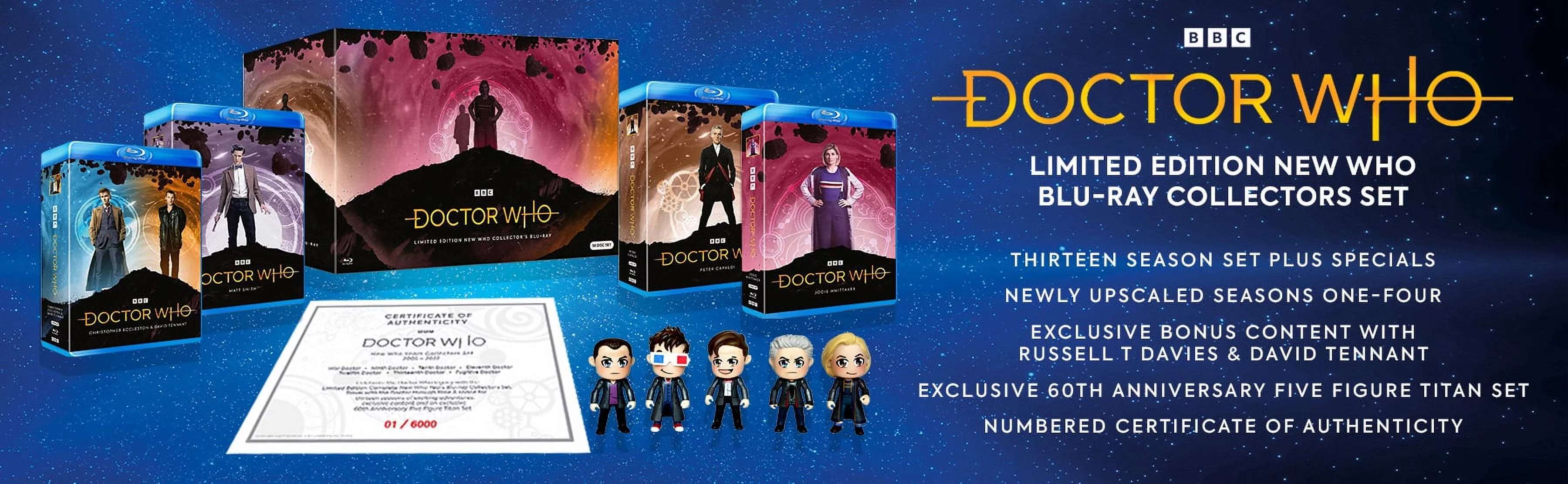 Doctor Who: Limited Edition Complete New Who Collector's Set (Blu-Ray) with 60th Anniversary Five Figure Titan Set