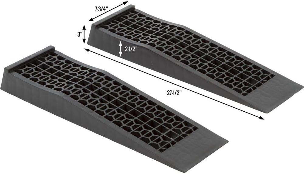 Discount Ramps Low Profile Plastic Car Service Ramps – 2 Pack Pack of 2