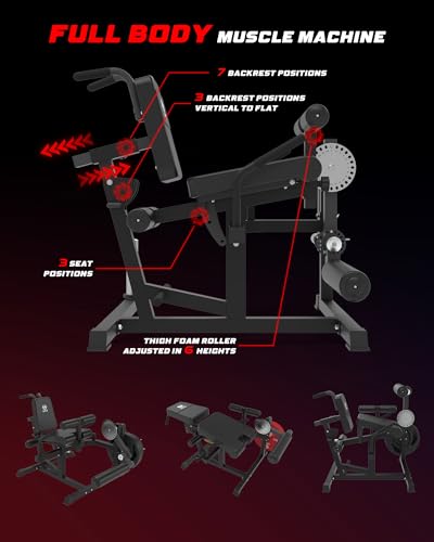 HVO Leg Extension and Curl Machine - Leg Extension Machines for Home Gym Leg Hamstring Workout