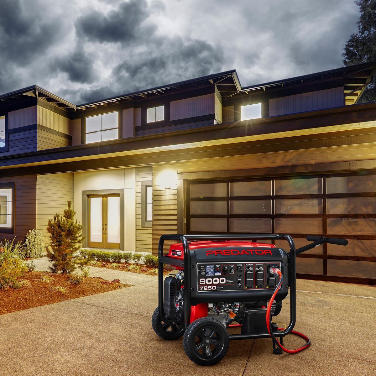 PREDATOR 9000 Watt Gas-Powered Portable Generator with CO SECURE Technology, EPA