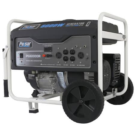 Pulsar 6,000 Peak Watt Gas-Powered Carb Approved Portable Generator