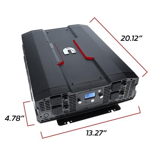 Cummins 5000 Watts Inverter Modified Sine Wave Truck Inverter 12 Volts to 110 Volts Four AC Outlets Two USB Ports (Plus Cable Kit)- CMN5000W - Inverters for Vehicles, Van Life, Camping
