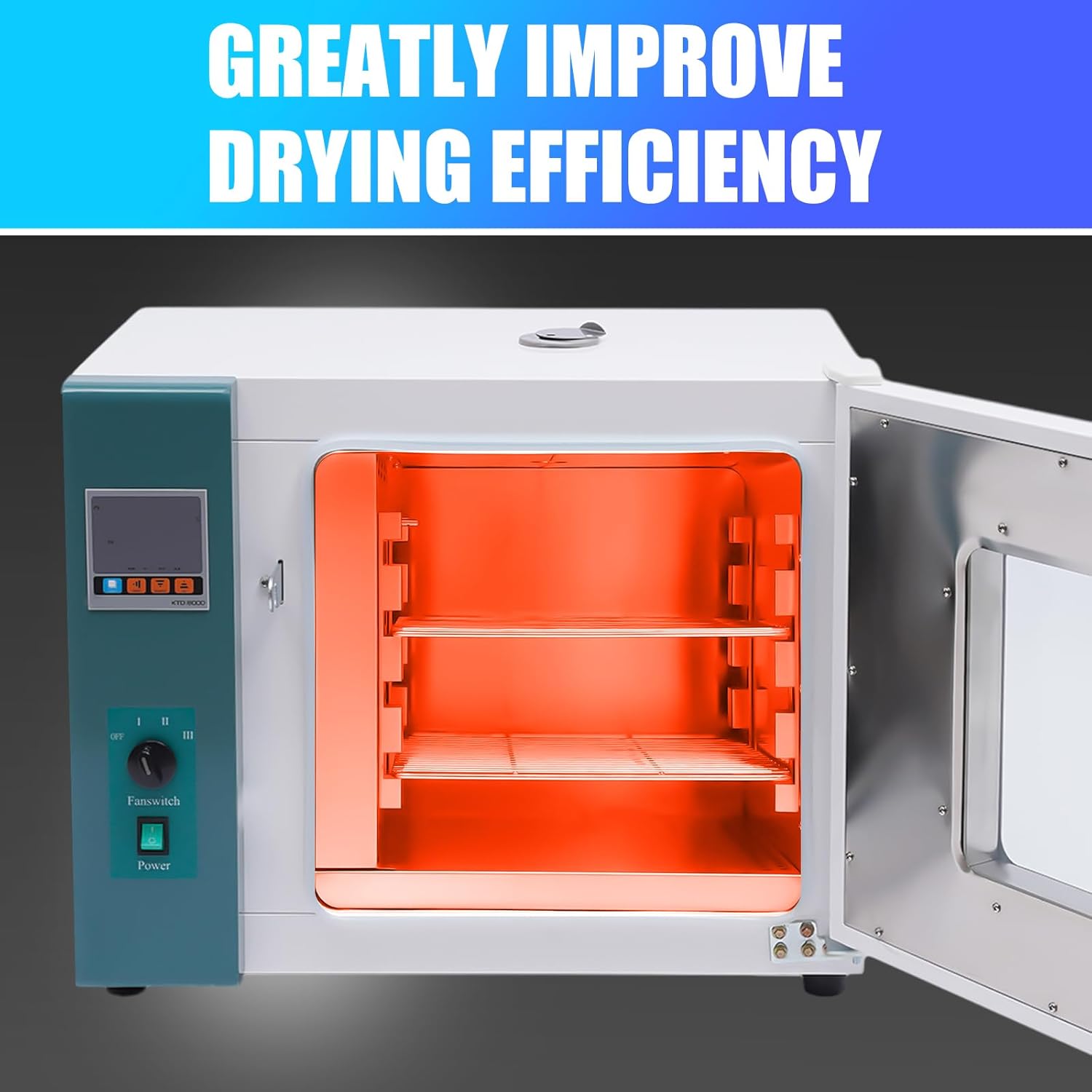 Lab Forced Air Convection Drying Oven,Constant Oven Constant Temperature Blast Drying Oven for drying, baking, wax melting,Rt+10-250°C(up to 300°C)
