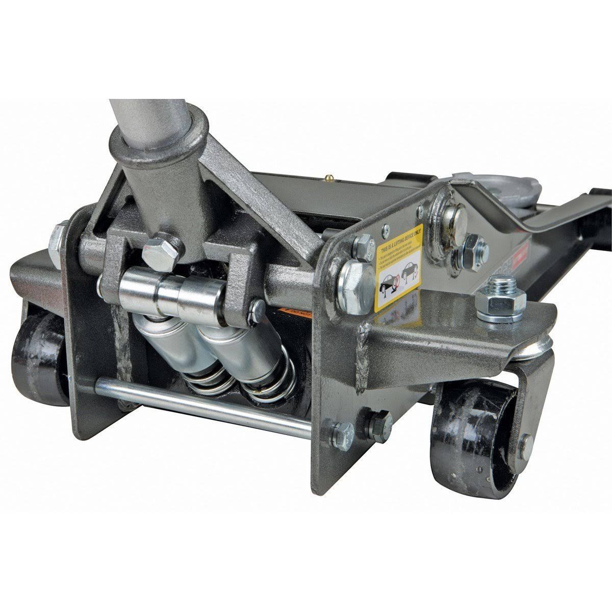 Pittsburgh Automotive 3 Ton Heavy Duty Ultra Low Profile Steel Floor Jack with Rapid Pump Quick Lift
