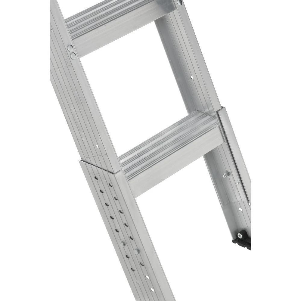 Louisville Ladder 7 ft. 8 in. to 10 ft. 3 in., 25.5 in. x 54 in. Aluminum Attic Ladder with 375 lbs. Maximum Load Capacity AA251