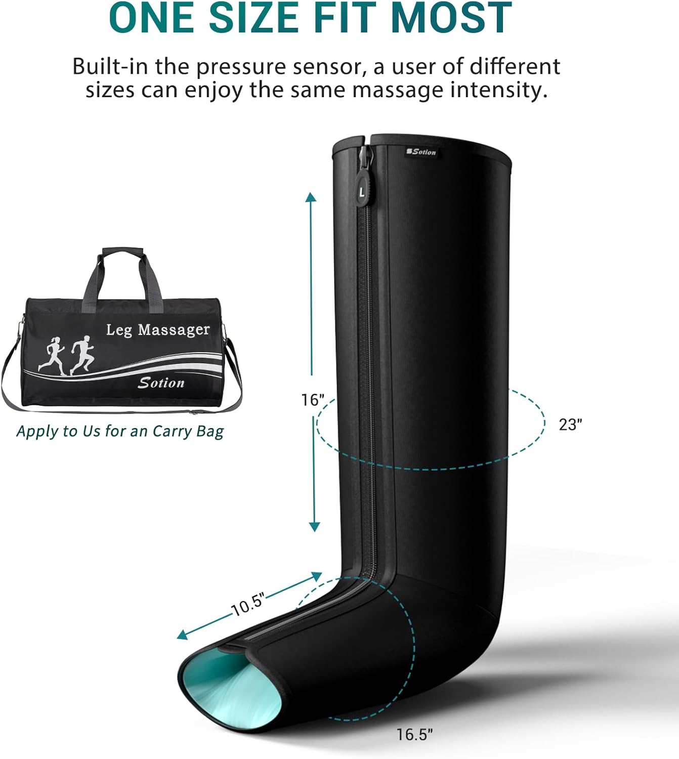 Leg Massager with Heat for Circulation and Pain Relief - Air Compression Massage for Foot & Calf,Foot and Leg Massager Compression Boot with 4 Modes 4 Intensities,and 3 Heats,Best Gifts for Mom, Dad