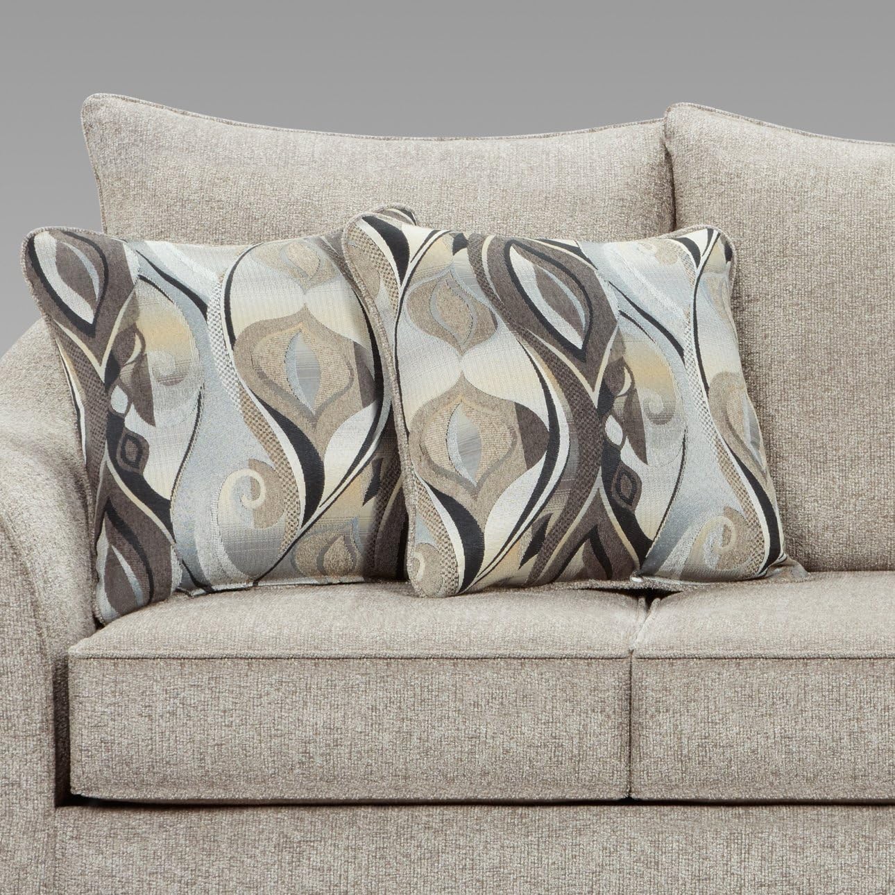 Roundhill Furniture Pillowback Loveseat