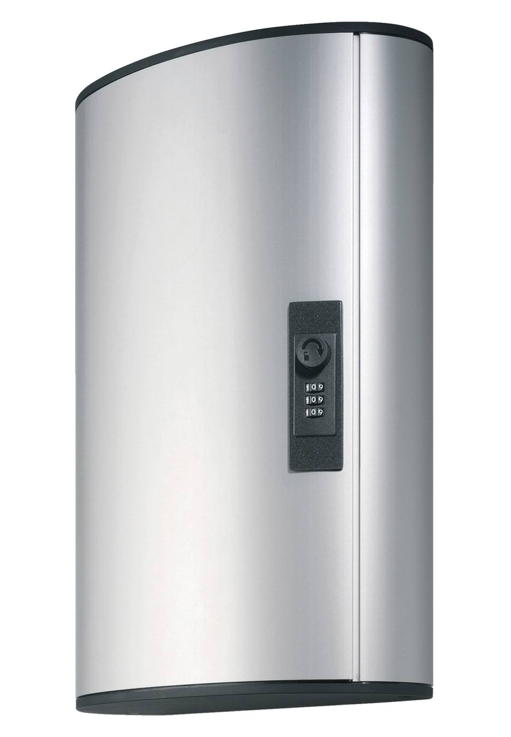 Durable - Locking Key Cabinet, 72-Key, Brushed Al