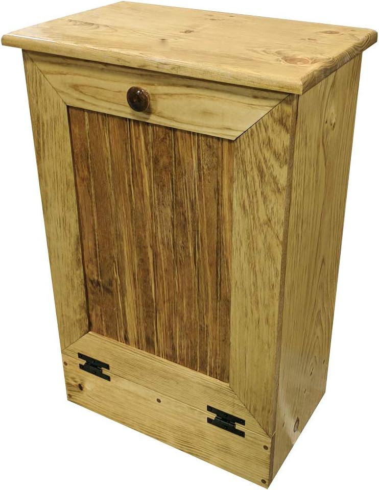 Tilt Out Wooden Trash Cabinet (Solid - Cottage White)
