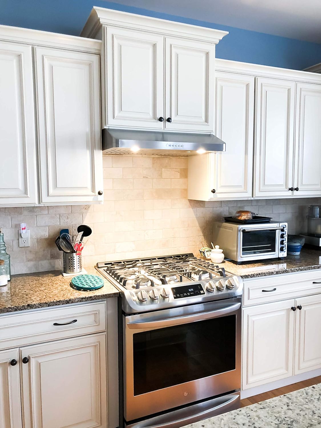 PROLINE 36-Inch Under Cabinet Range Hood, Ducted, 600 CFM, Stainless Steel, LED Lights, ULTRA-QUIET Blower Motor, 4 Speed, 3-Year Warranty, PLJW 185.36