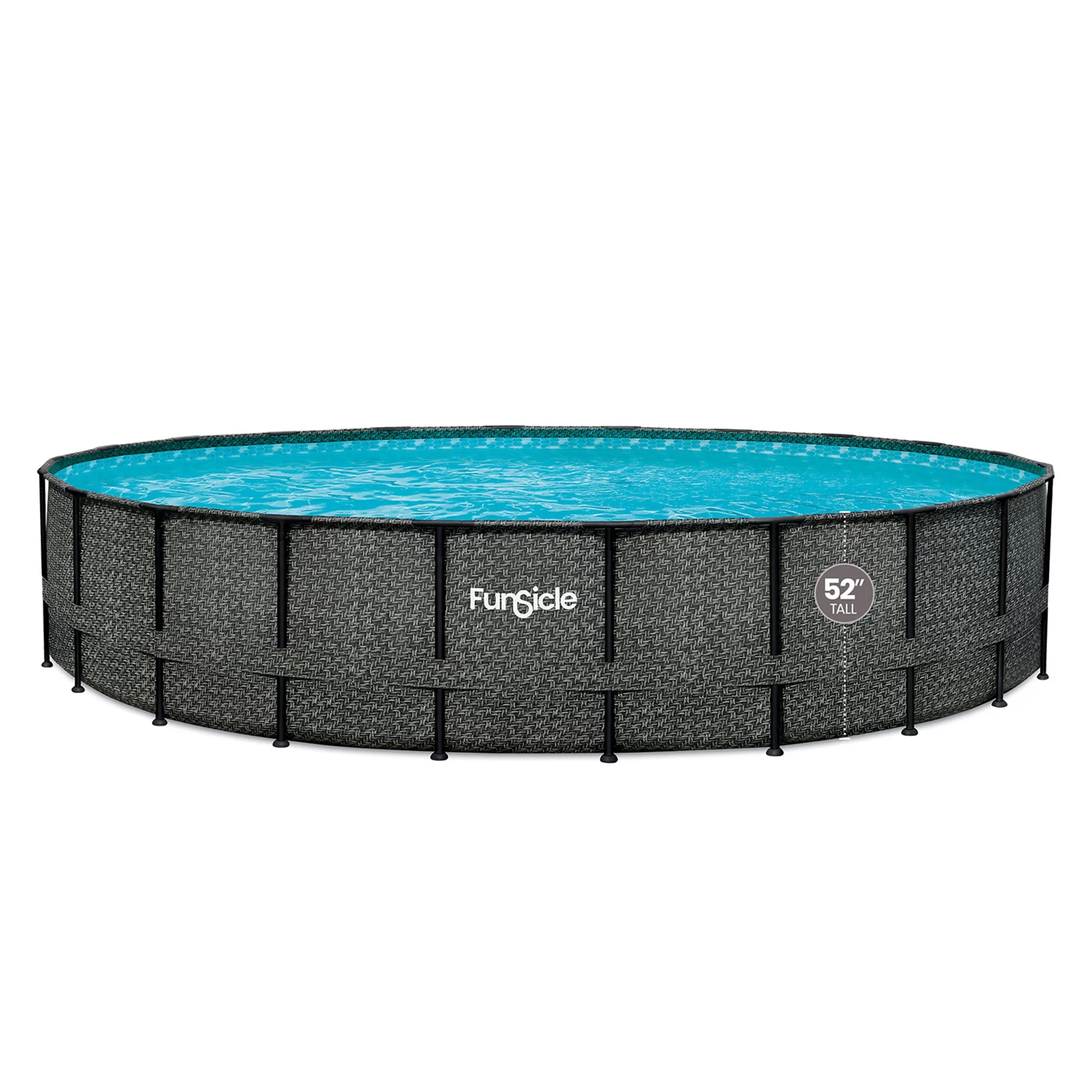 Funsicle 22' x 52 Oasis Round Outdoor Above Ground Swimming Pool