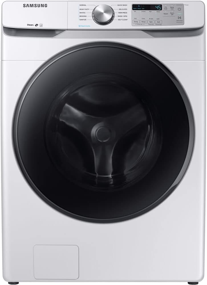 SAMSUNG WF45R6100AW 4.5 cu. ft. Front Load Washer with Steam in White