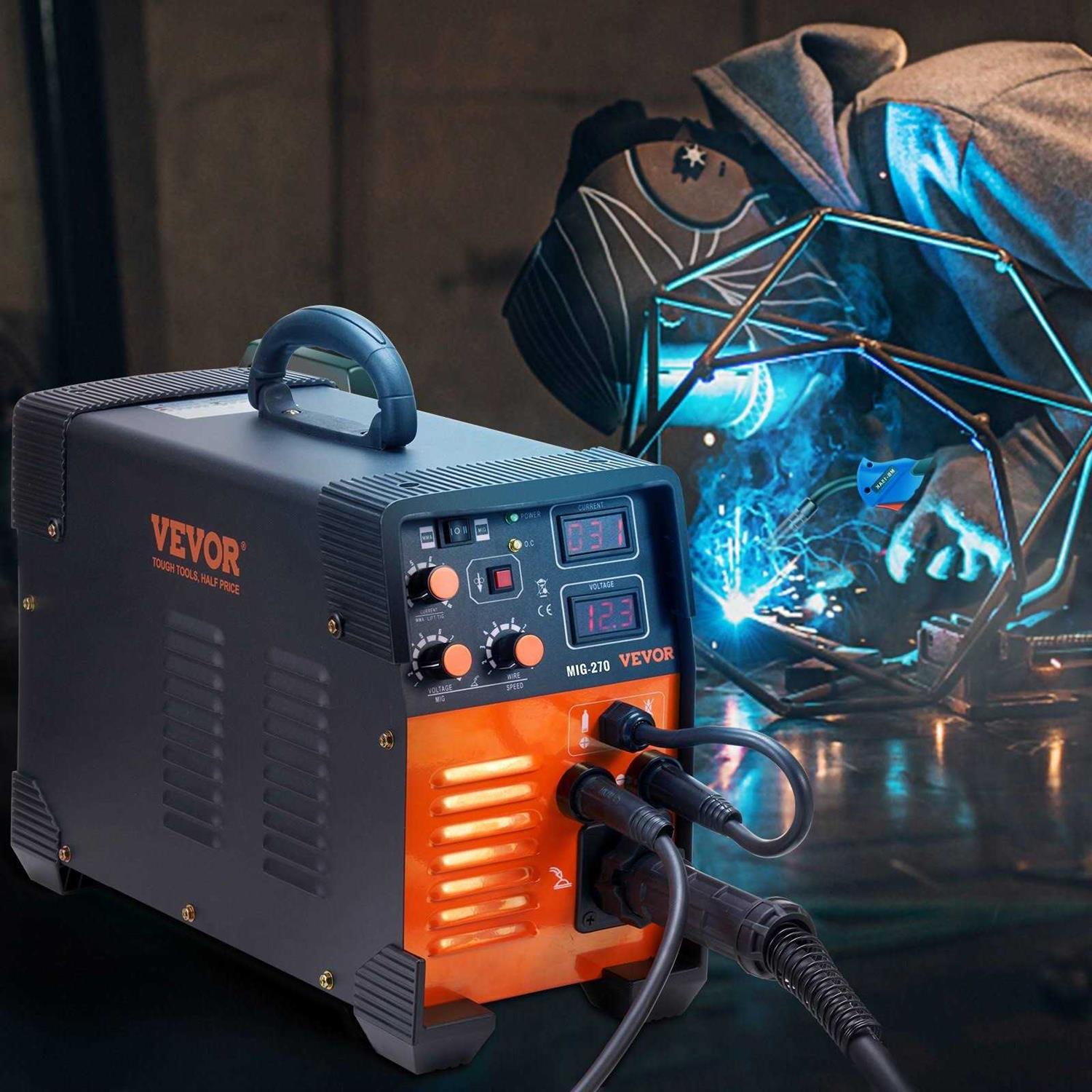 VEVOR MIG Welder Welding Machine 270A MIG MMA TIG 3 In 1 Welder Combo 110V/220V - Shop Hardware Tools Online Store