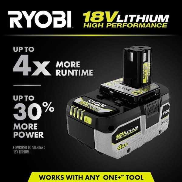 RYOBI ONE+ 18V HIGH Performance Lithium-Ion 4.0 Ah Battery