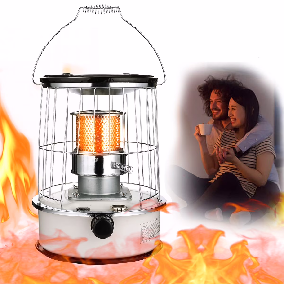 SLLINGLUO Portable Kerosene Heaters, Kerosene Heater Stove for Home and Camping and Fishing, Indoor and Outdoor,  (10000BTU, 6L)