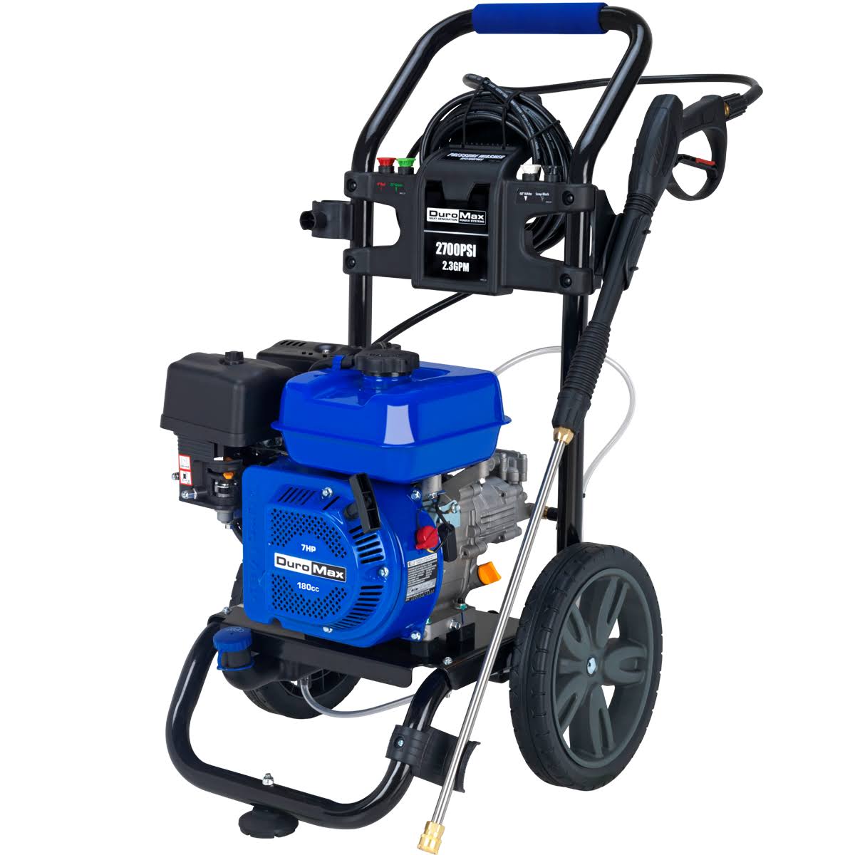 DuroMax XP2700PWS 2.3 GPM 5 HP GAS Engine Pressure WASHER, 2700 PSI