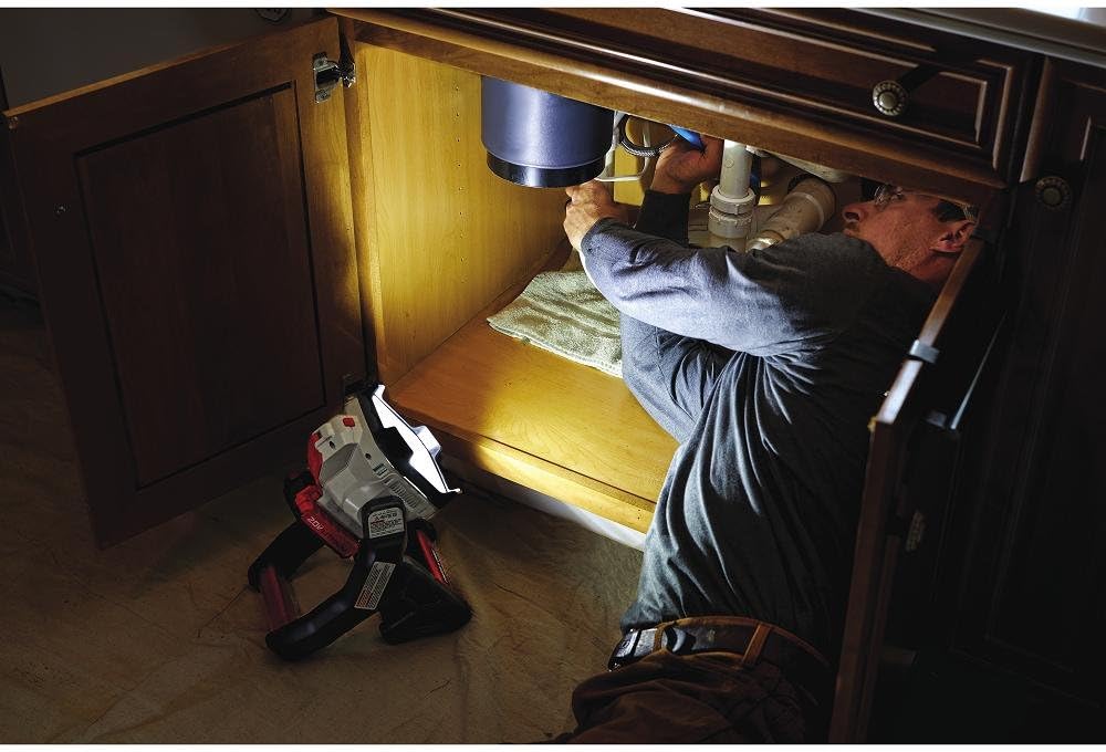 PORTER-CABLE 20V MAX LED Work Light, Corded/Cordless (PCCL500B) , Gray
