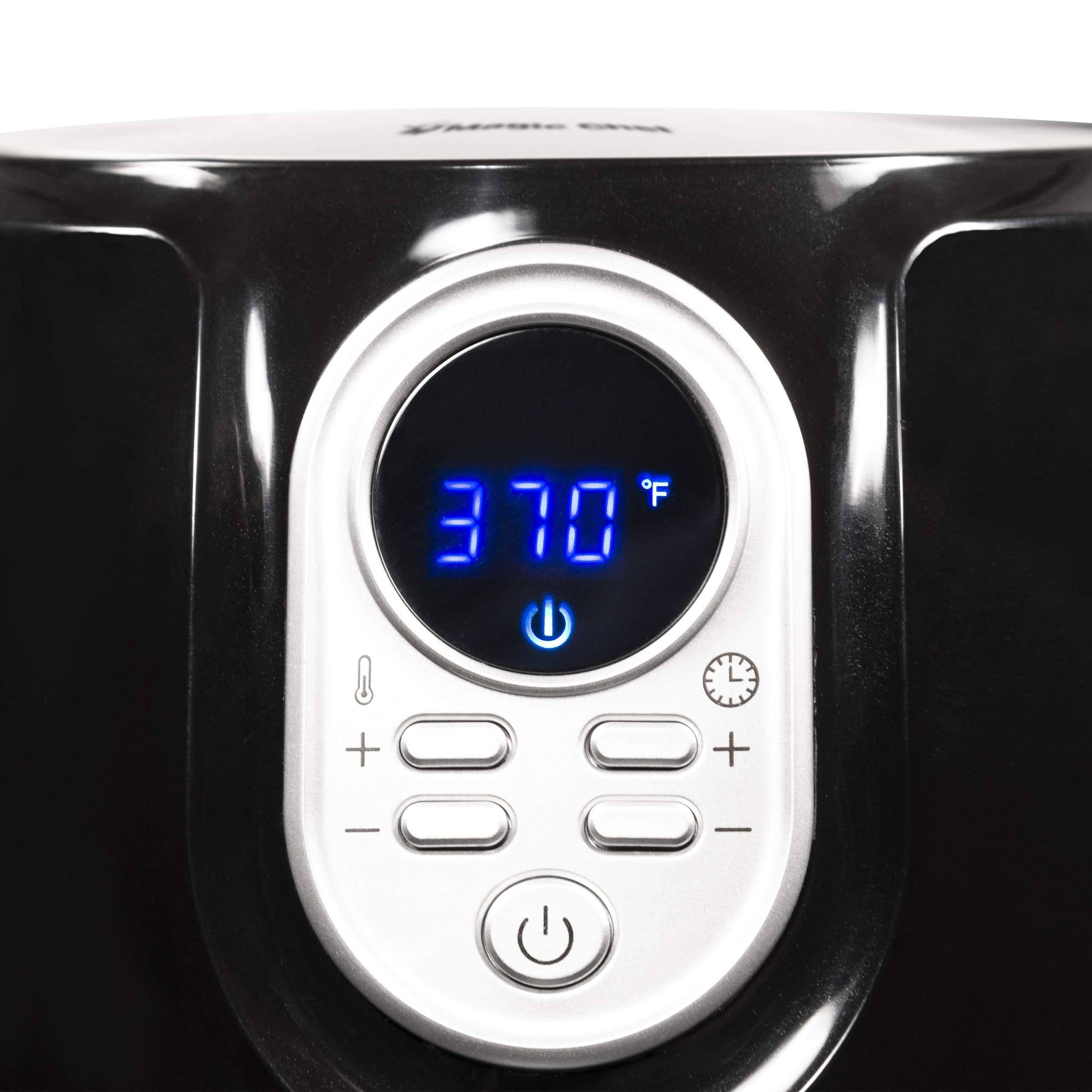 Magic Chef MCAF26DB Air Fryer, Digital, Black