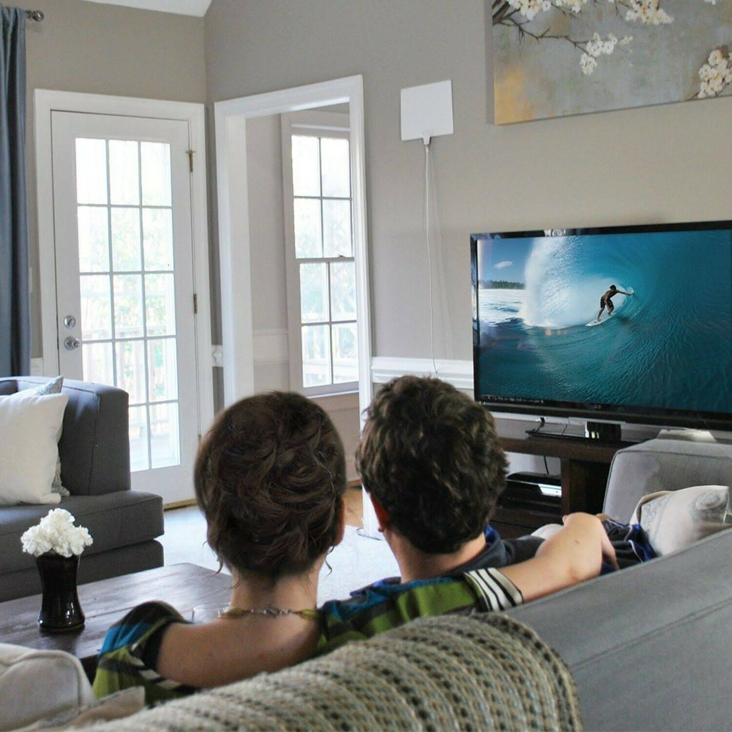 Mohu Leaf 50 TV Antenna, Indoor, Amplified, 50 Mile Range