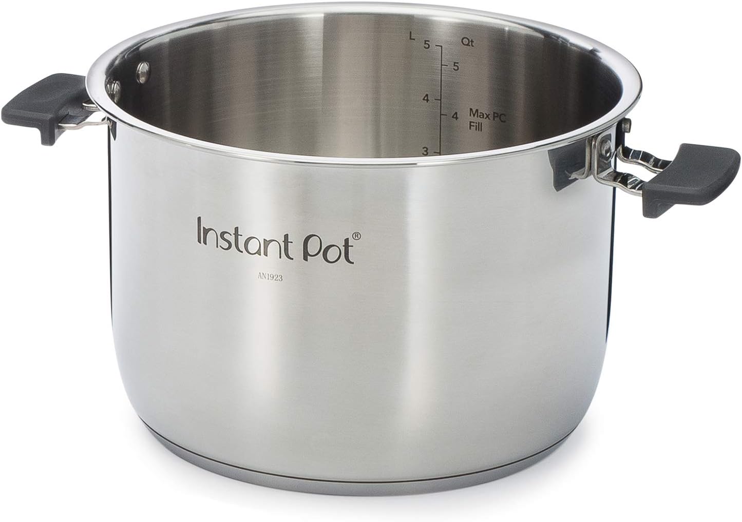 Instant Pot Pro 10-in-1 Pressure Cooker (8QT, 0) + Stainless Steel Inner Pot with Handles