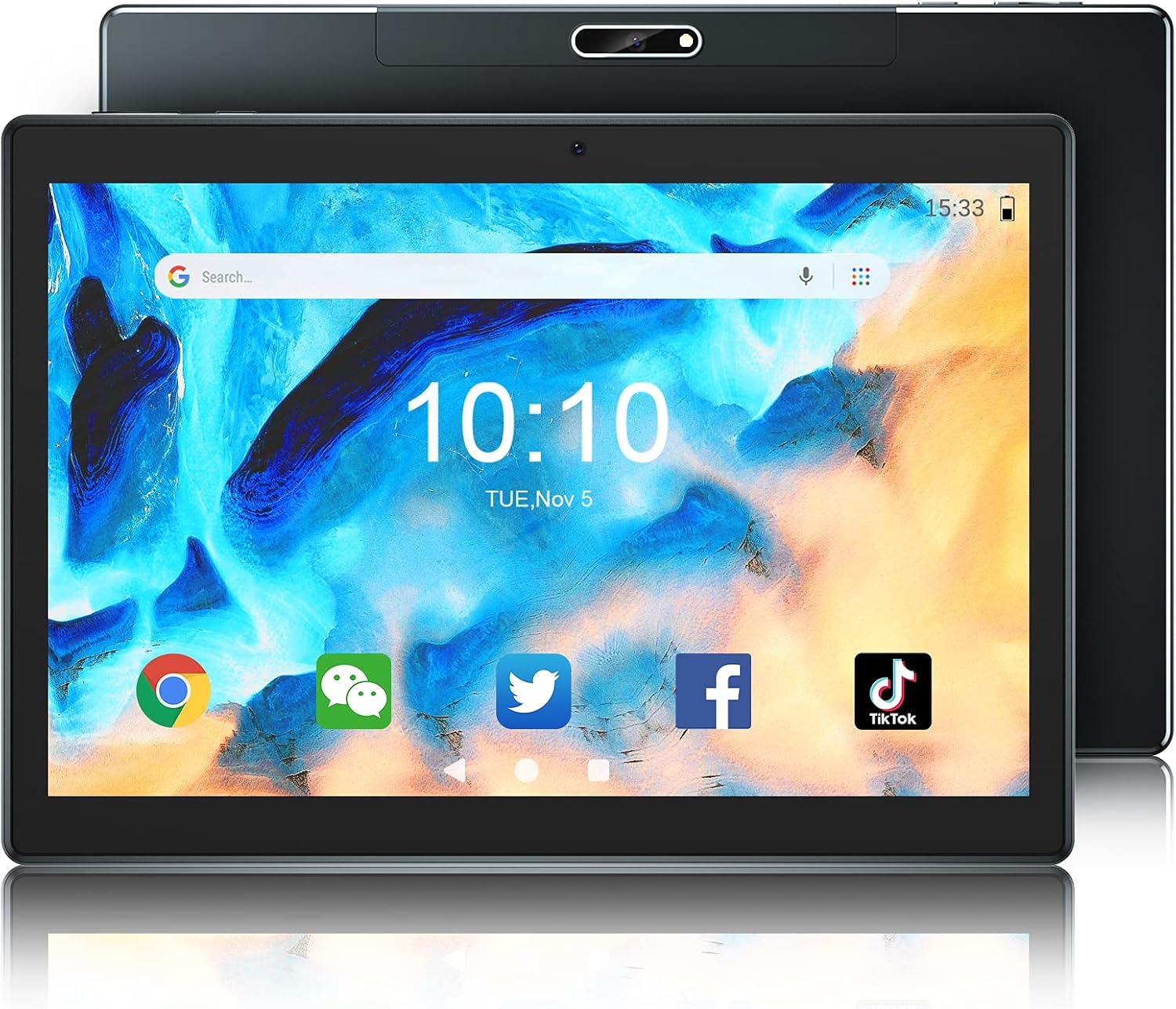 Android 10.0 Tablet 10 Inch, 3GB RAM 32GB Storage, 8MP+5MP Dual Camera, Octa-Core, 1280 x 800 IPS HD Display Screen, 5G+2.4G Wi-Fi, Bluetooth 5.0, 6000mAh, Google GMS Certified Tablets