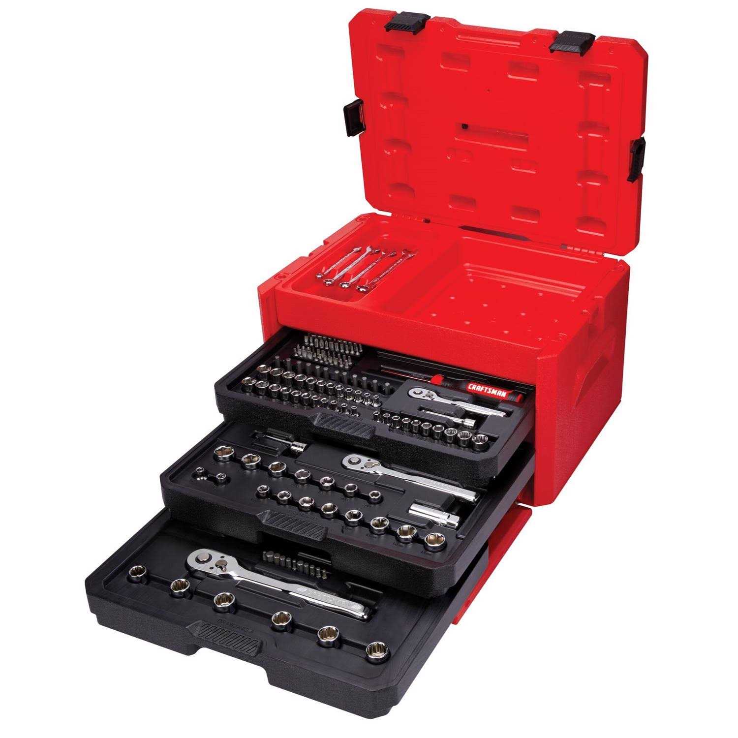 Craftsman Standard and Metric Combination Polished Chrome Mechanics Tool Set - Shop Hardware Tools Online Store