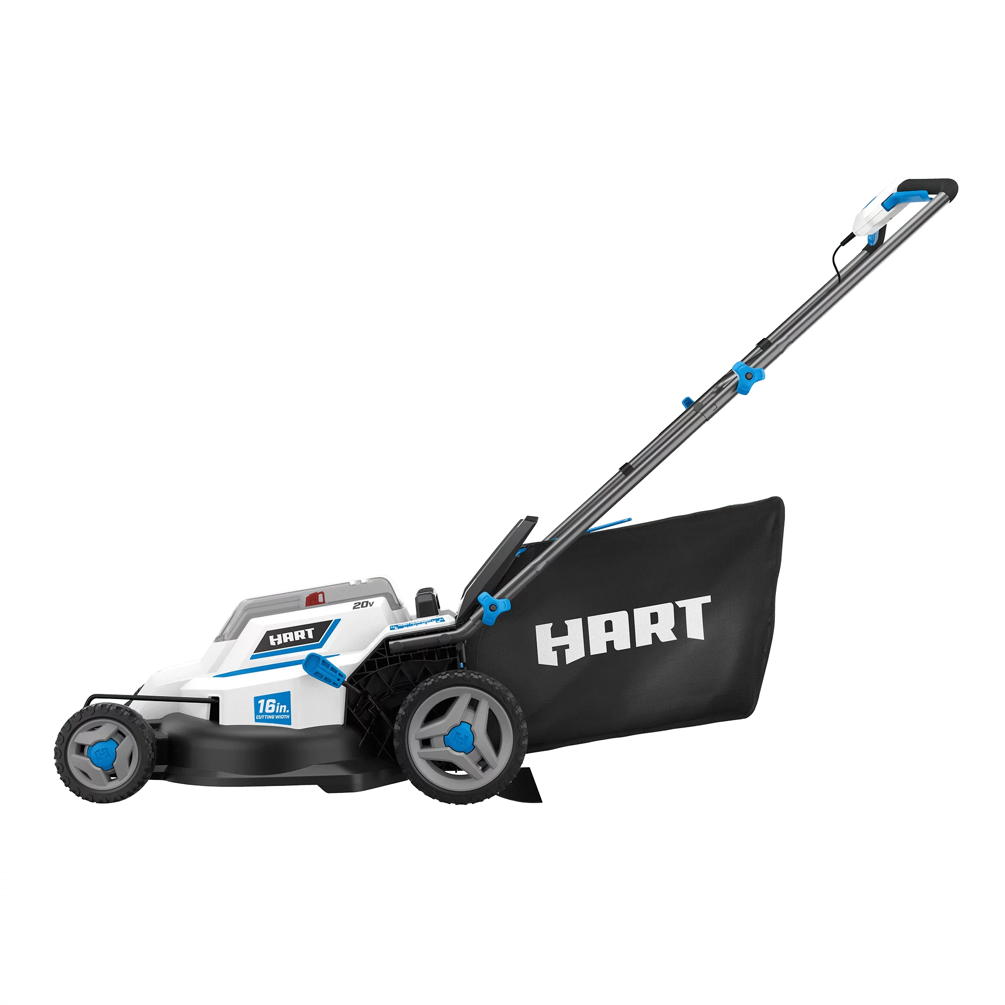 Restored HART 20-Volt 16-Inch Push Lawn Mower | Rear Bagger | Mower Only - Battery & Charger Not Included (Refurbished)