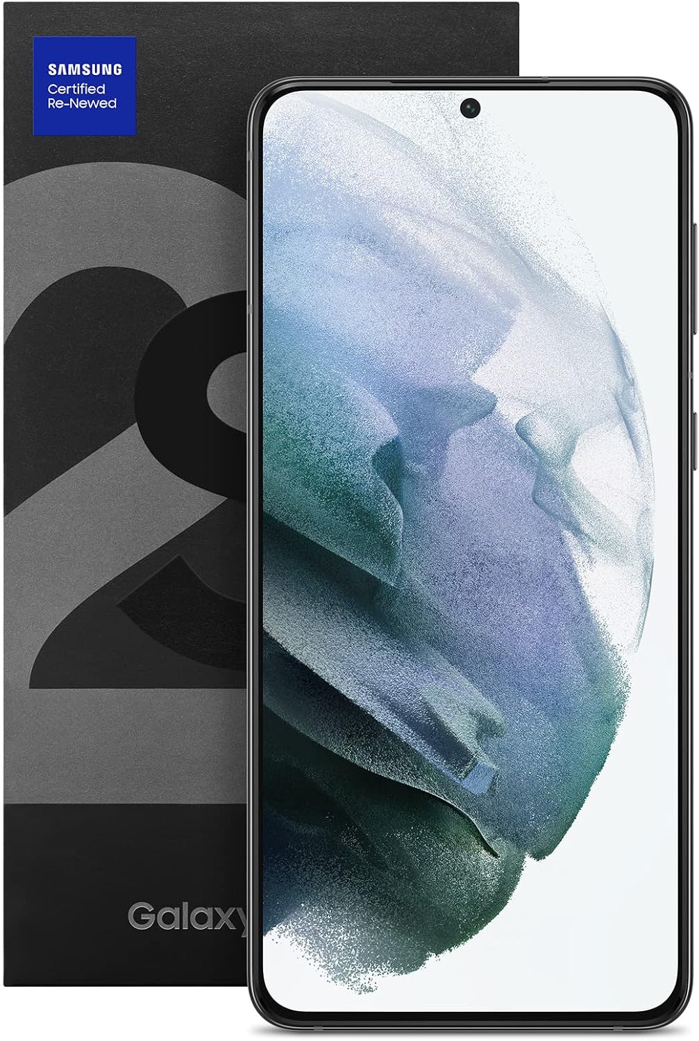 SAMSUNG Galaxy S21+ Plus 5G, 128GB, Phantom Black - Unlocked (Renewed Premium)