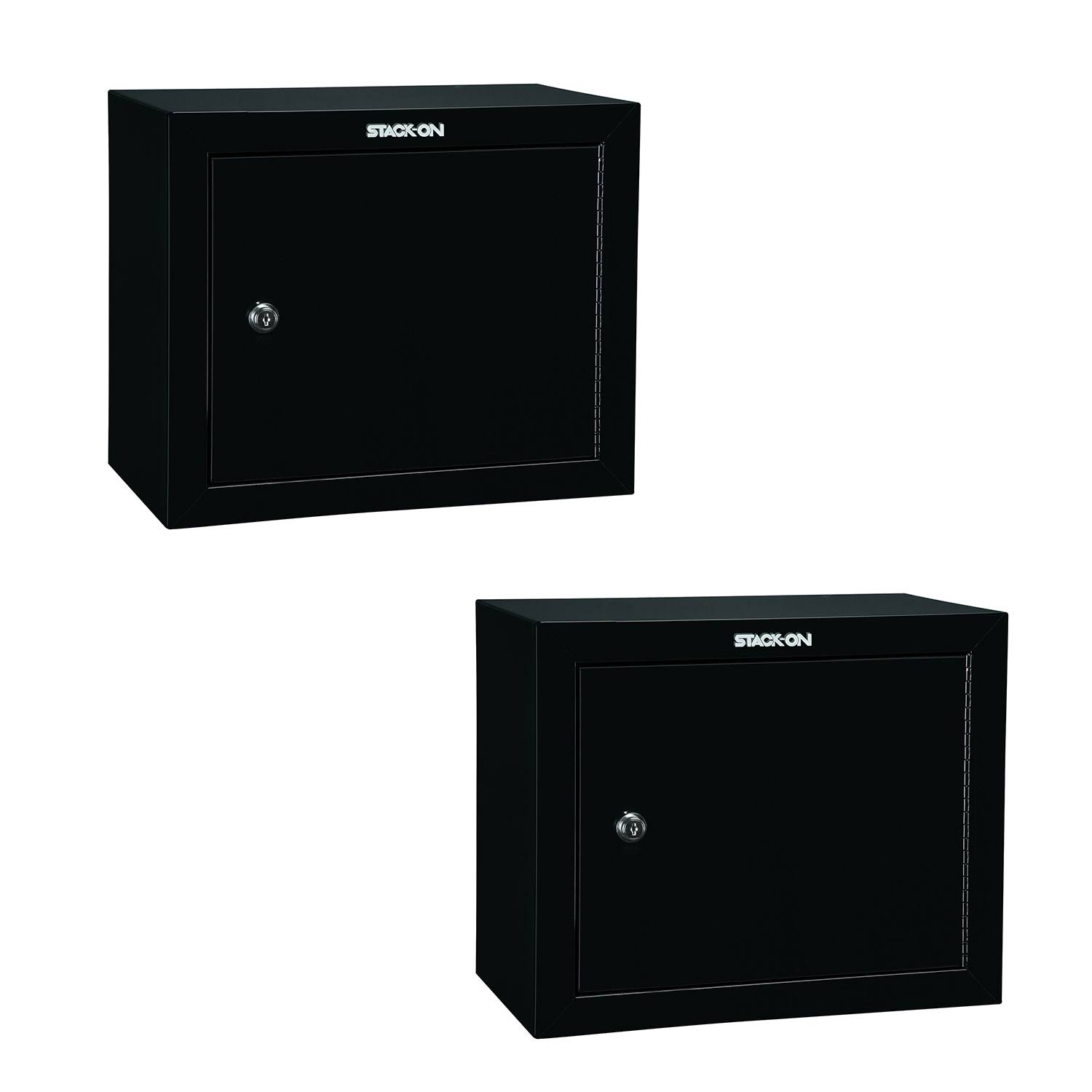 Stack on Stackable Locking 18 inch Steel Pistol and Ammo Cabinet Safe (2 Pack) at Spreetail (VMinnovations | VM Express) 2 x