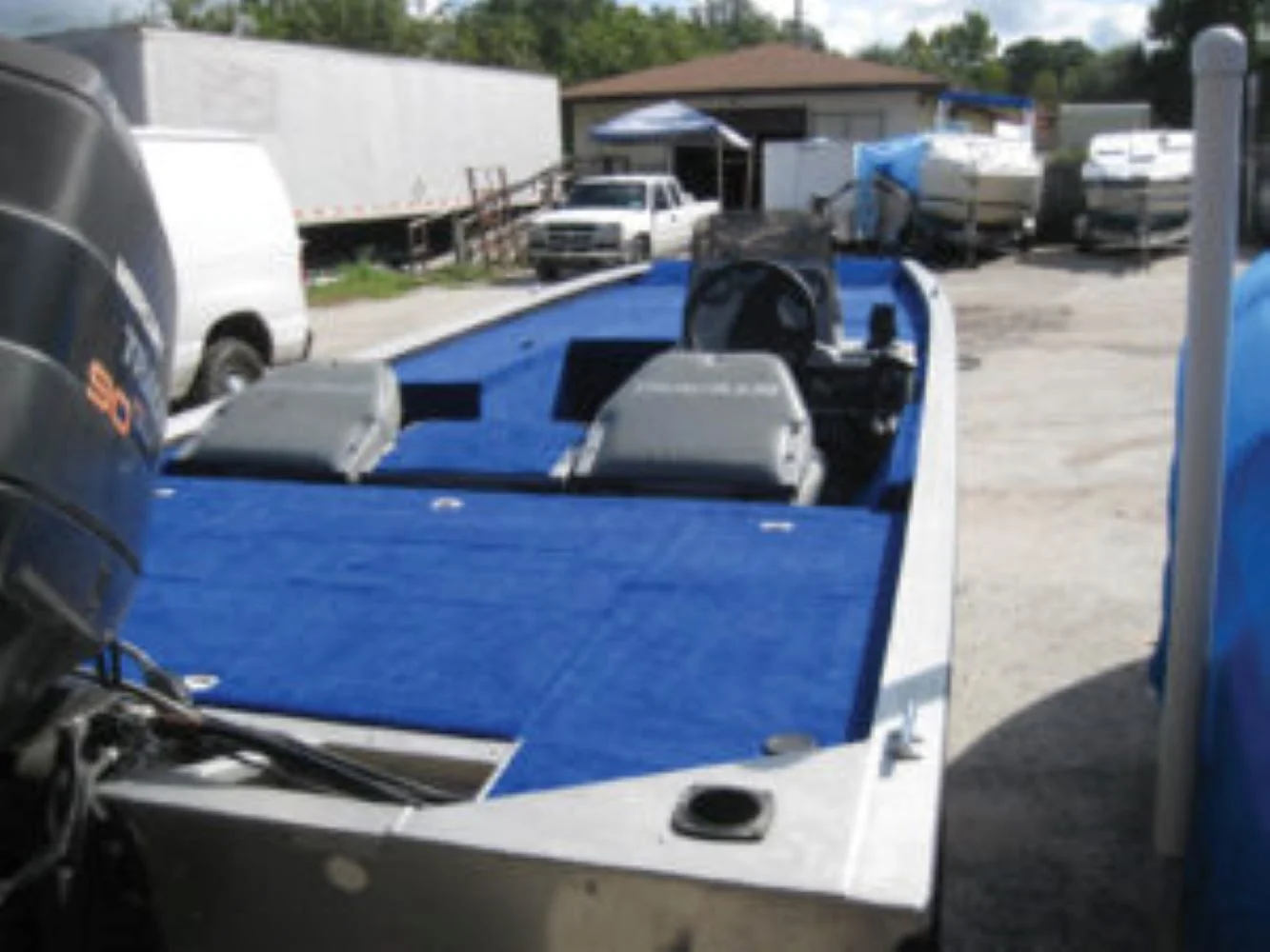 Marine Carpeting 20 oz. Do-It-Yourself Boat Carpet - 8' Wide x 25' Foot Long Royal Blue Color