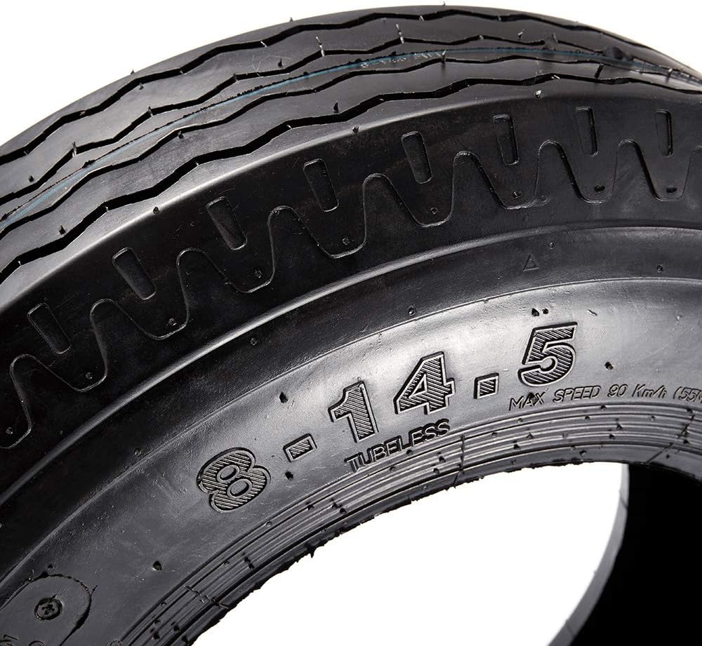 Set of 2 Heavy Duty Highway Trailer Tires 8-14.5 Load Range G 8x14.5 8-14.5 Motor Mobile Home Tire, 14PR