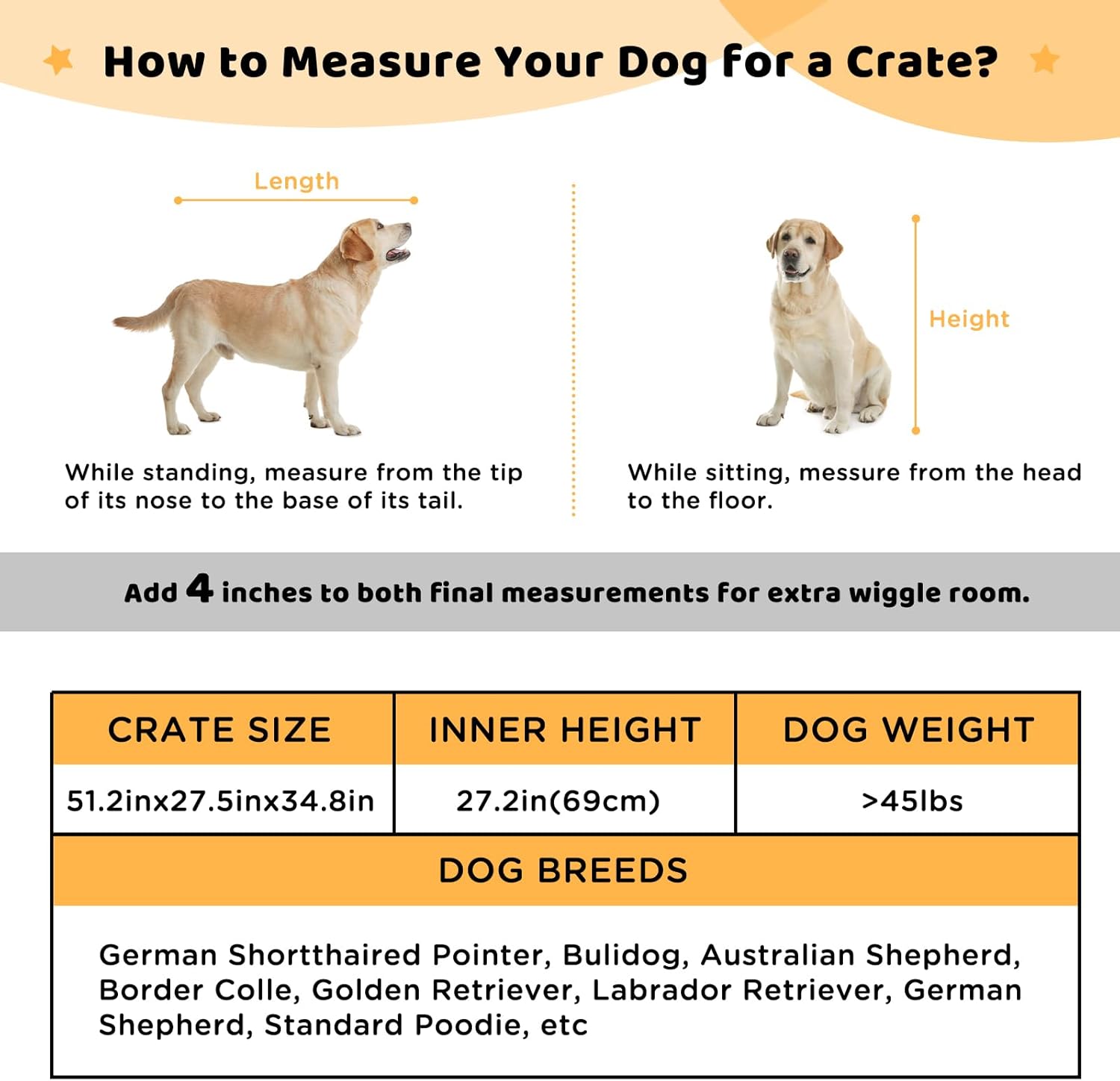 Dreamania Corner Dog Crate Furniture with Storage, 51.3" Upgraded Modern Dog Cage, End Table, Indoor Pet Crate Small Medium Large Dogs, White, Perfect for Limited Room
