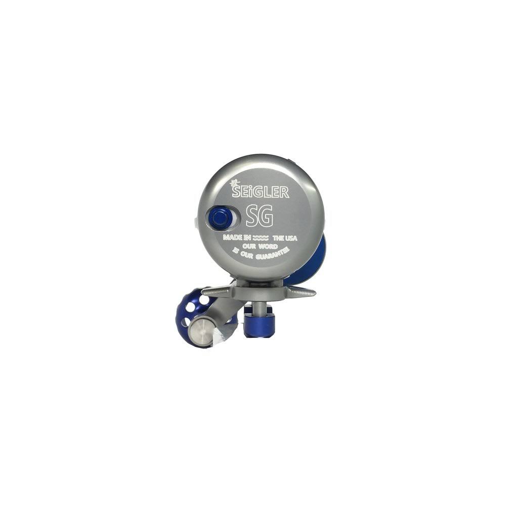 Seigler Reels Sg (Small Game) Lever Drag Left / Smoke/Blue