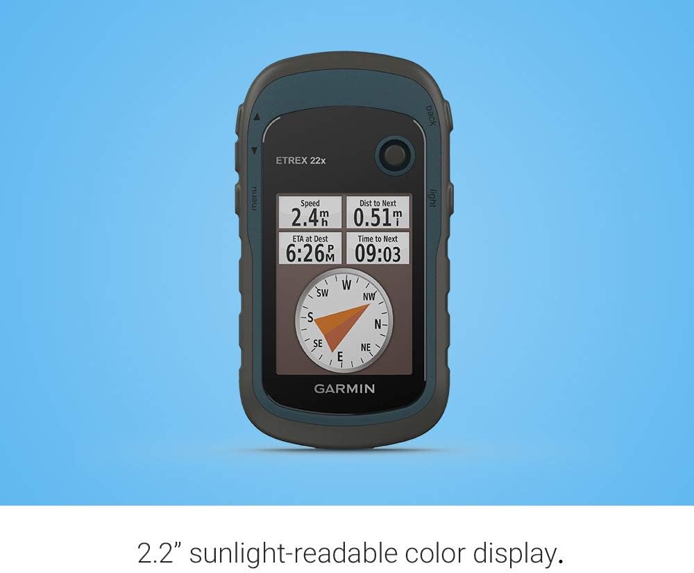Garmin eTrex 22x, Rugged Handheld GPS Navigator (Renewed)