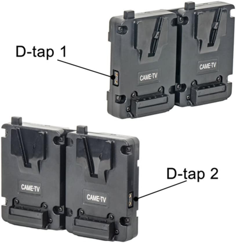 Came-TV Uninterruptible Power Supply Dual V-Mount Battery Plate with 2 D-tap Output