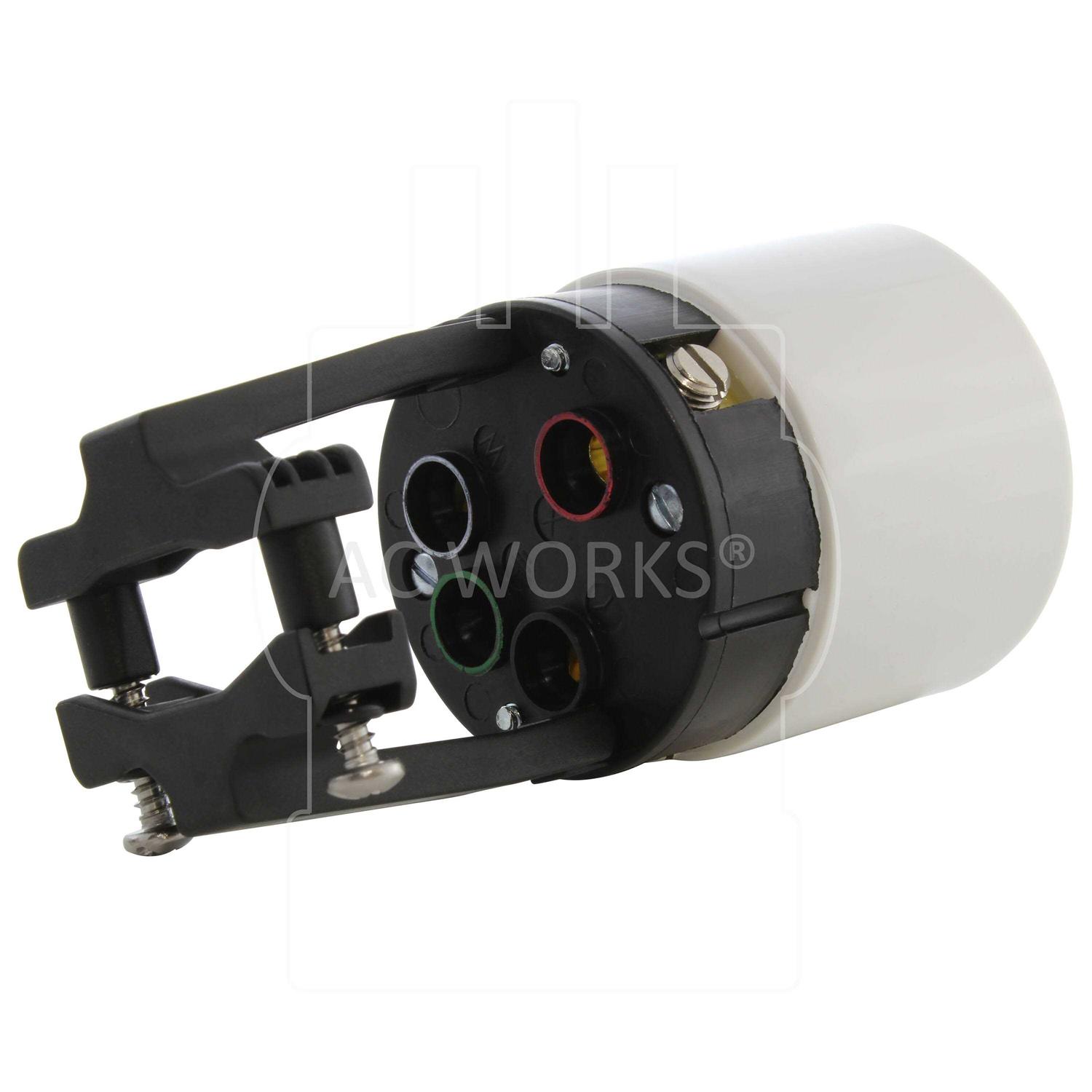 AC Works NEMA SS2-50R 50 Amp 125/250-Volt 4-Prong Locking Female Connector Assembly - Shop Hardware Tools Online Store
