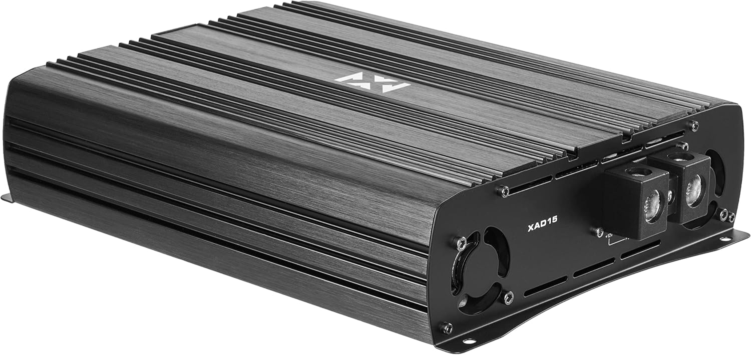 NVX XAD41 1200W RMS 1-OHM Stable Full Bridge Class D High Power Competition Full Range Bridgeable 4-Channel Car Audio MOSFET Amplifier