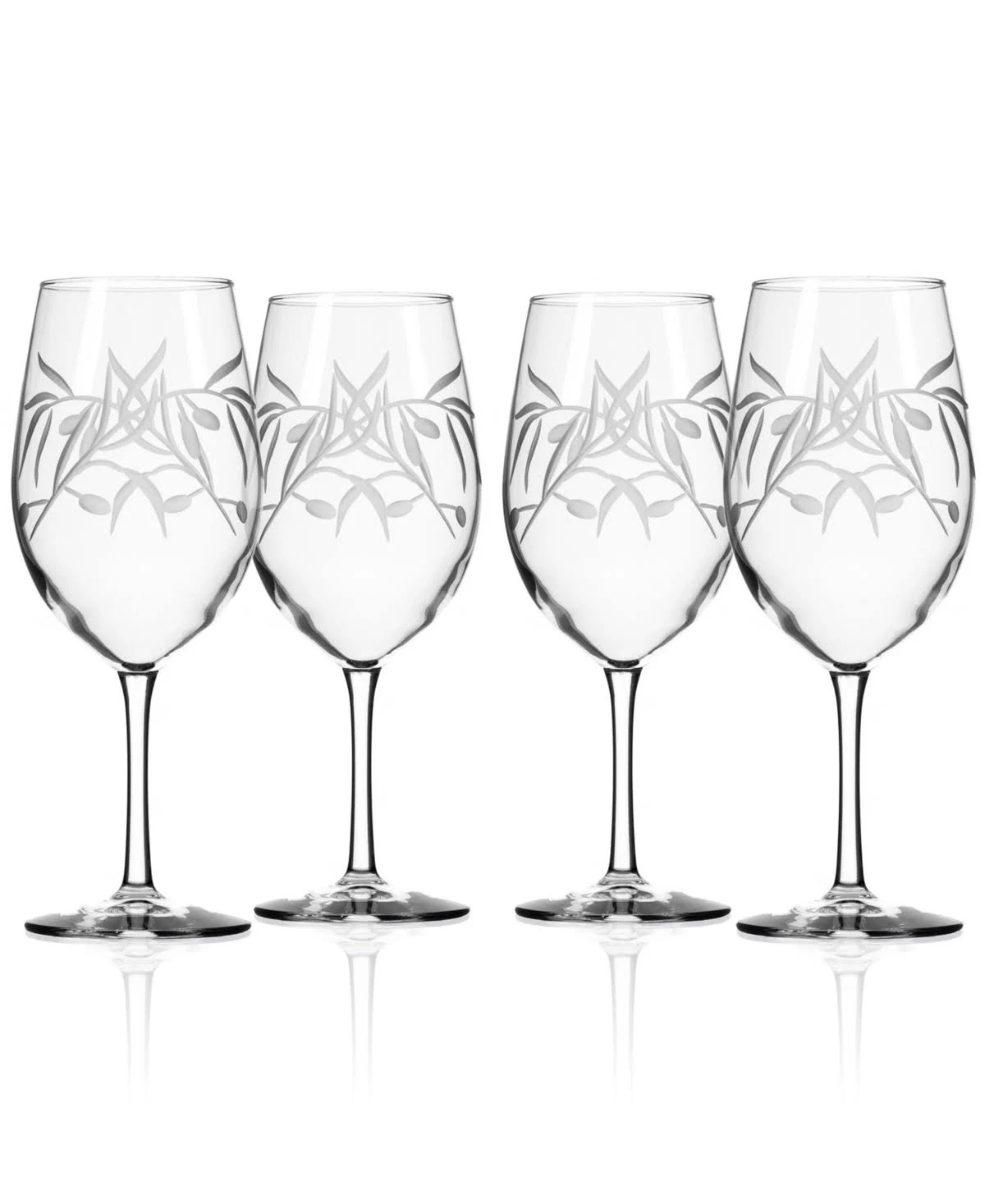 Rolf Glass Olive Branch 18 oz. Clear All Purpose Wine Glass (Set of 4)