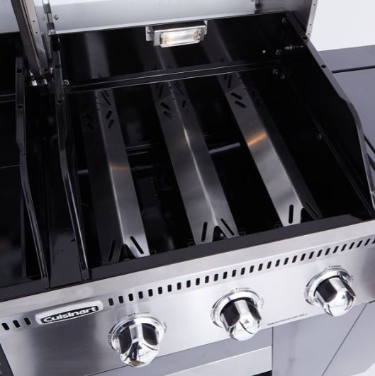 Cuisinart Twin Oaks Dual Function Pellet   Propane Gas Grill   Versatile Outdoor Cooking Station