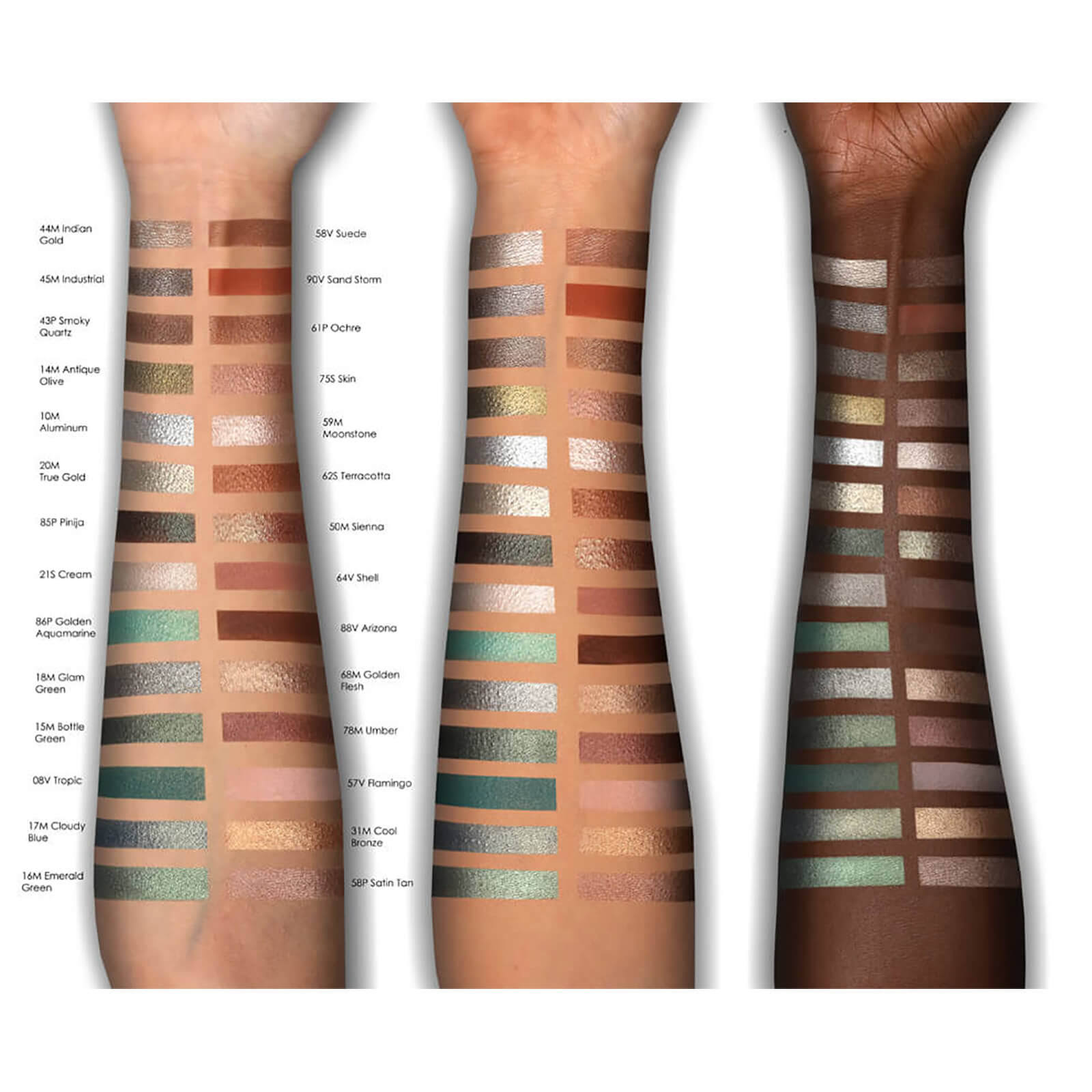 Natasha Denona Green Brown 28 Eyeshadow Palette